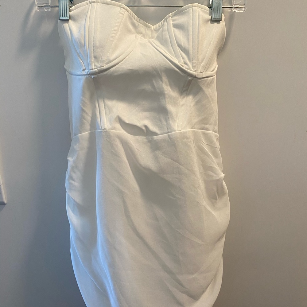 Pretty little thing white mini dress size US 6